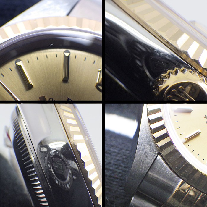 ロレックス Rolex 腕時計 デイトジャスト 79173 K番号 2001年 シャンパンカラー文字盤 デイト K18YG SS 自動巻き 【箱・保付き】 【中古】