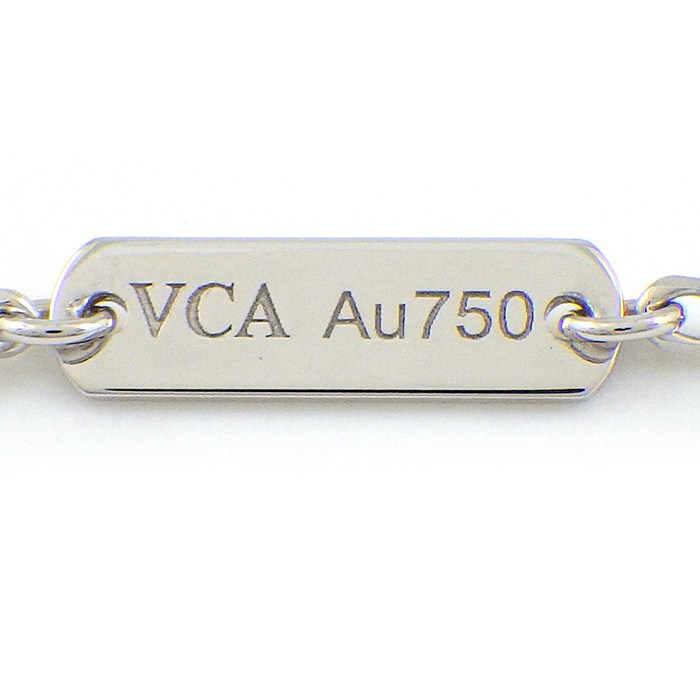 ヴァンクリーフ＆アーペル Van Cleef & Arpels ネックレス ヴィンテージアルハンブラ VCARP9XG00 ギョーシェ K18WG 【箱・保付き】 【中古】
