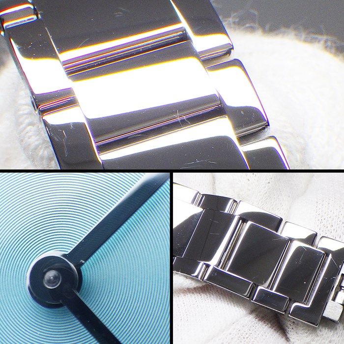 ティファニー Tiffany & Co. 腕時計 アトラス 2バンド 63452858 ティファニーブルー文字盤 カレンダー ダイヤベゼル 計0.14ct SS クオーツアナログ 【箱・保付き】 【中古】