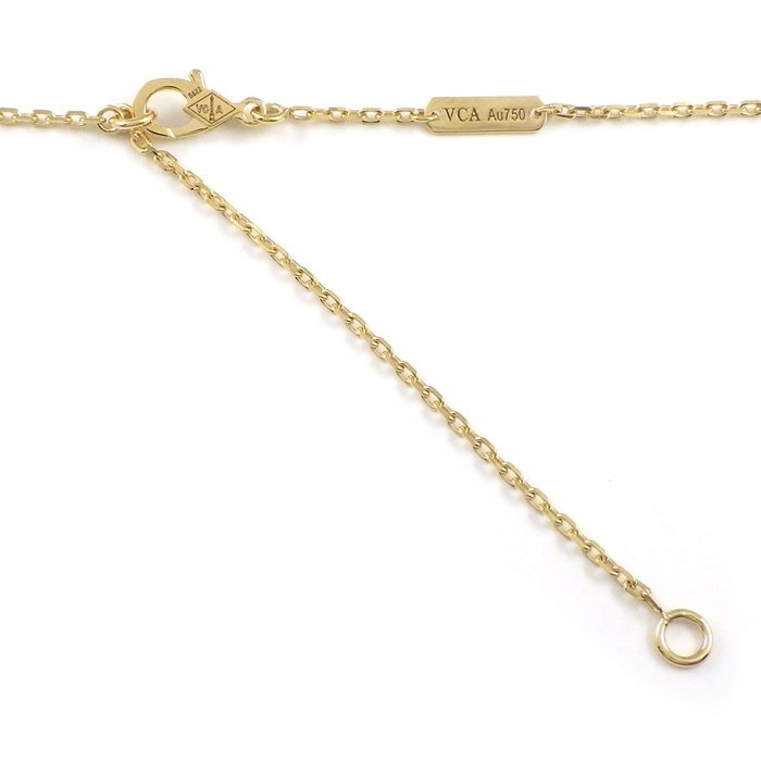 ヴァンクリーフ＆アーペル Van Cleef & Arpels ロングネックレス マジック アルハンブラ 1モチーフ VCARP4KO00 ギョーシェ K18YG 【箱・保付き】 【中古】