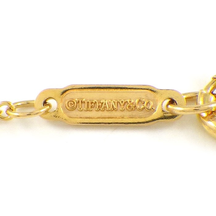 ティファニー Tiffany & Co. ネックレス メトロ ハート ダイヤモンド K18YG 【中古】