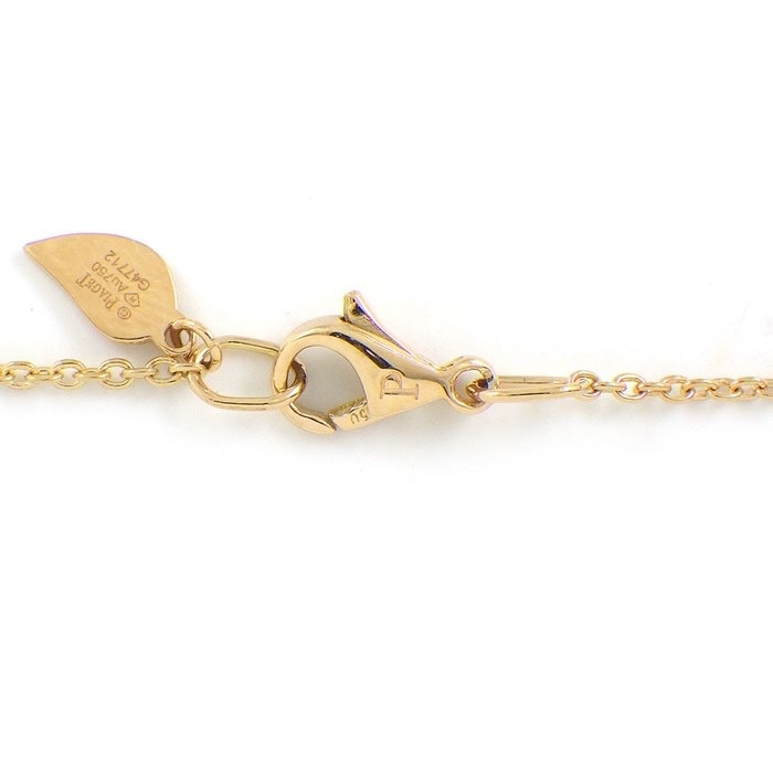 ピアジェ PIAGET ロングネックレス ローズ 10モチーフ 10ポイント ダイヤモンド K18PG 【中古】