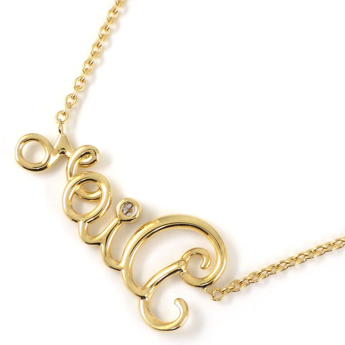 クリスチャンディオール Christian Dior ネックレス ディオールアムール JOUI95051_0000 1ポイント ダイヤモンド 0.03ct K18YG 【中古】