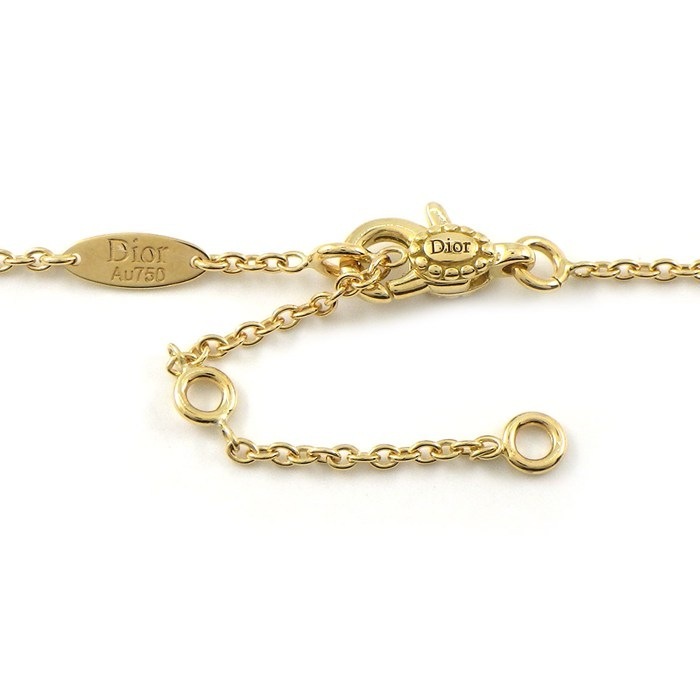 クリスチャンディオール Christian Dior ネックレス ディオールアムール JOUI95051_0000 1ポイント ダイヤモンド 0.03ct K18YG 【中古】