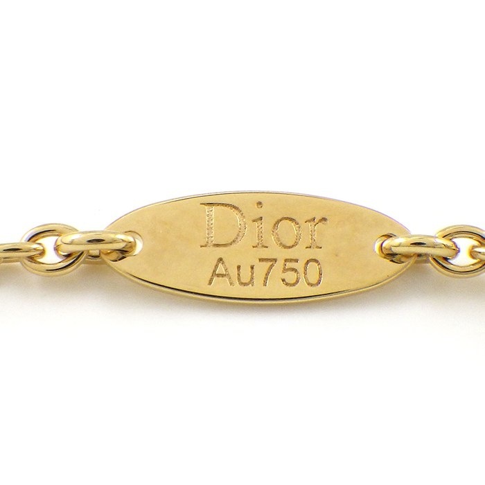 クリスチャンディオール Christian Dior ネックレス ディオールアムール JOUI95051_0000 1ポイント ダイヤモンド 0.03ct K18YG 【中古】