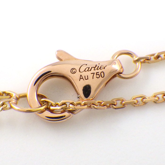 カルティエ Cartier ブレスレット トリニティ サークル ダブルチェーン スリーカラー ピンクサファイア K18PG K18WG K18YG 【中古】