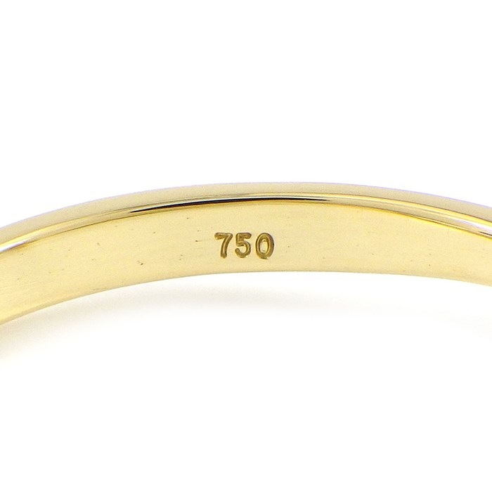 ティファニー Tiffany & Co. リング バターカップ フラワー 1ポイント エメラルド 6ポイント ダイヤモンド K18YG 15号 【中古】