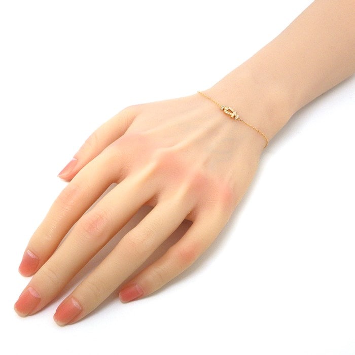 フレッド FRED ブレスレット フォース10 スモール フル パヴェ ダイヤモンド K18PG 【中古】