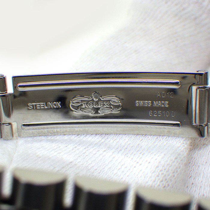 ロレックス Rolex 腕時計 デイトジャスト 79174 F番 夜光インデックス 夜光針 サンレイ ピンク文字盤 フルーテッドベゼル ジュビリーブレス K18WG SS 自動巻き 【中古】