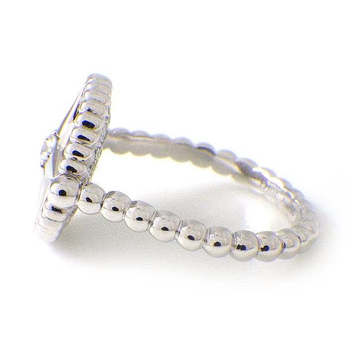 クリスチャンディオール Christian Dior リング ローズデヴァン ラウンド サークル スター ダイヤモンド K18WG 8号 / #50 【中古】