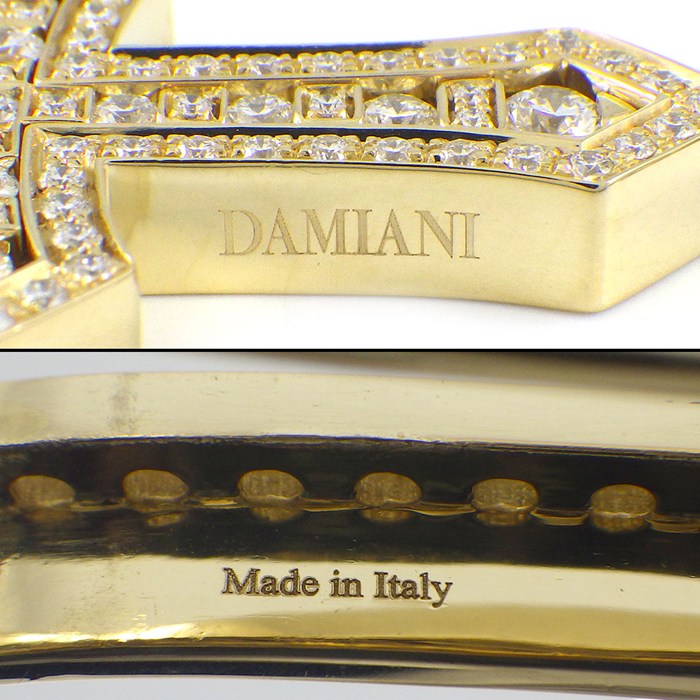ダミアーニ DAMIANI ネックレス ベル エポック クラウン M 20092687 クロス パヴェ ダイヤモンド 計1.05ct K18YG 【箱・保付き】 【中古】