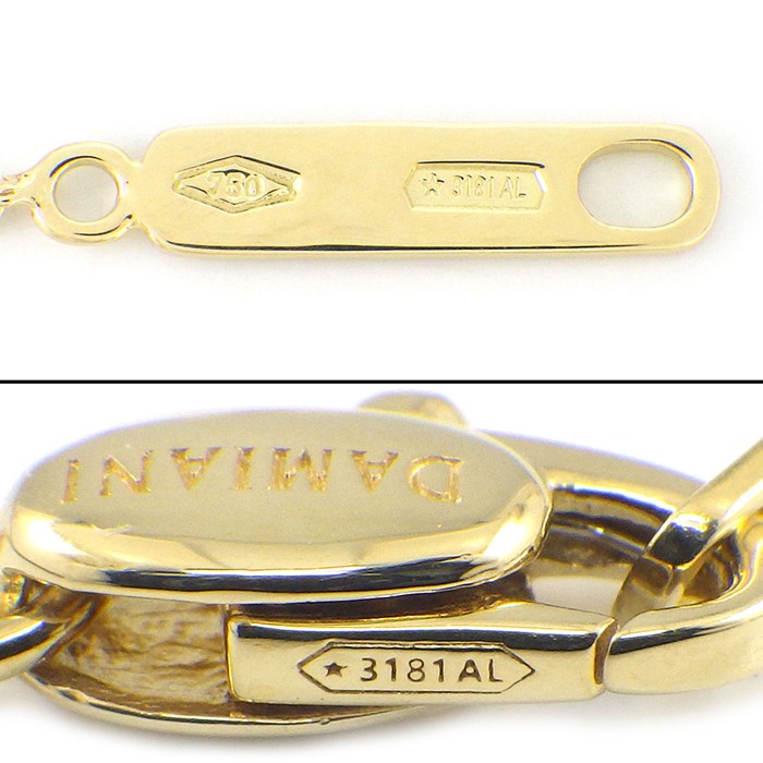 ダミアーニ DAMIANI ネックレス ベル エポック クラウン M 20092687 クロス パヴェ ダイヤモンド 計1.05ct K18YG 【箱・保付き】 【中古】