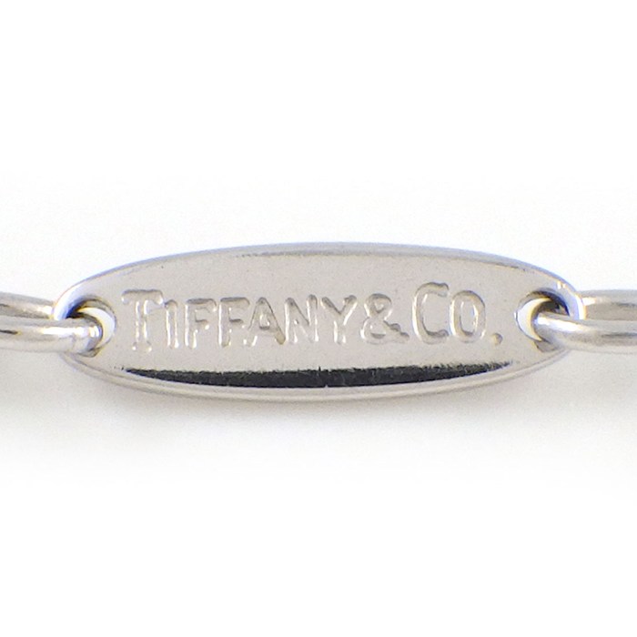 ティファニー Tiffany & Co. ネックレス ダブルワイヤー サークル フープ 5ポイント ピンクサファイア K18WG 【中古】