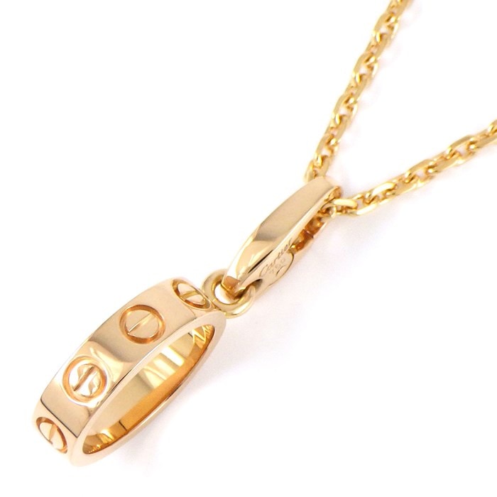カルティエ Cartier】ネックレス チャーム ラブ オーバル サークル 