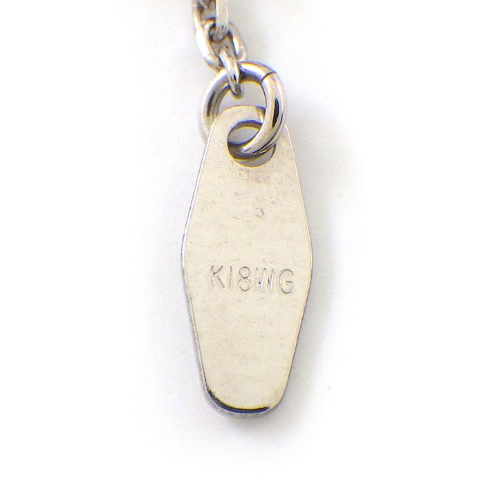 カシケイ KASHIKEY ネックレス ネイキッド 3モチーフ スウィング リーフ ブラウン ダイヤモンド 1.10ct K18WG 【中古】