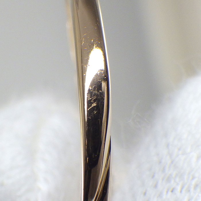 ニナリッチ NINA RICCI リング リーフモチーフ ツイスト 4ポイント ダイヤモンド K18PG 12号 【中古】