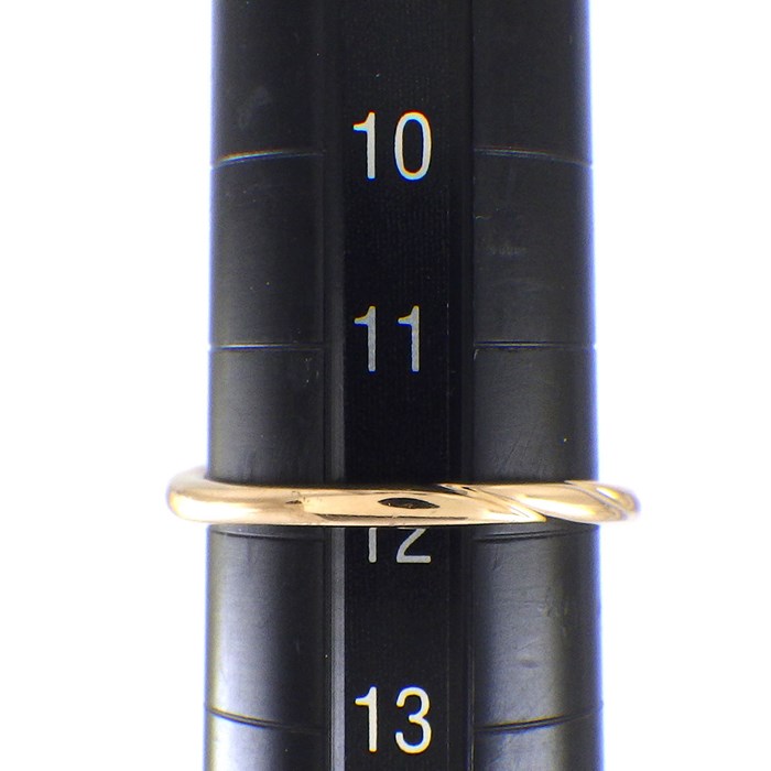 ニナリッチ NINA RICCI リング リーフモチーフ ツイスト 4ポイント ダイヤモンド K18PG 12号 【中古】