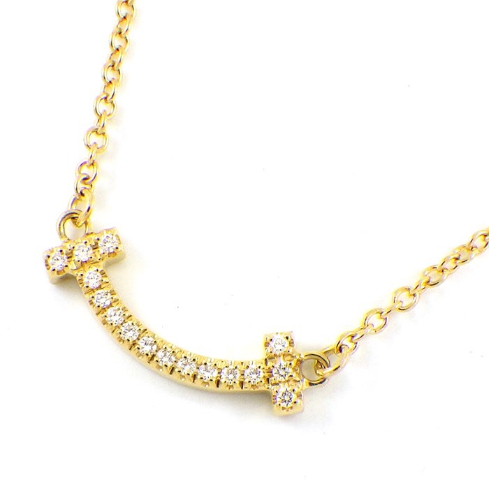 ティファニー Tiffany & Co.】ネックレス Tスマイル マイクロ ミニ