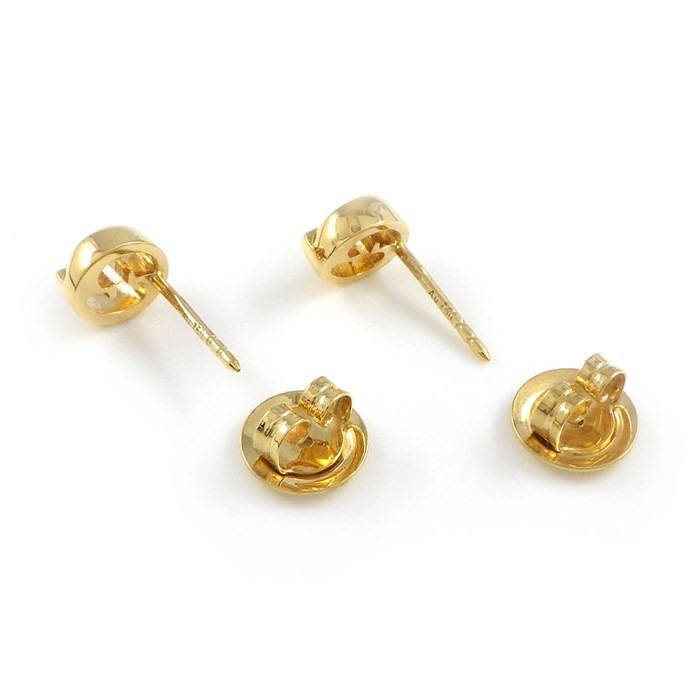 グッチ GUCCI ピアス GG ロゴ K18YG 【中古】