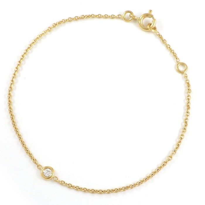 クリスチャンディオール Christian Dior ブレスレット ミミウィ 1ポイント ダイヤモンド K18YG 【中古】