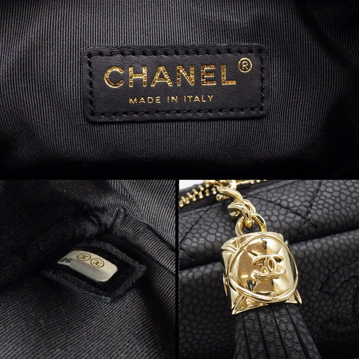 シャネル CHANEL ショルダーバッグ マトラッセ カメラバッグ A57719 2018年製 キャビアスキン (グレインドカーフスキン) 【中古】