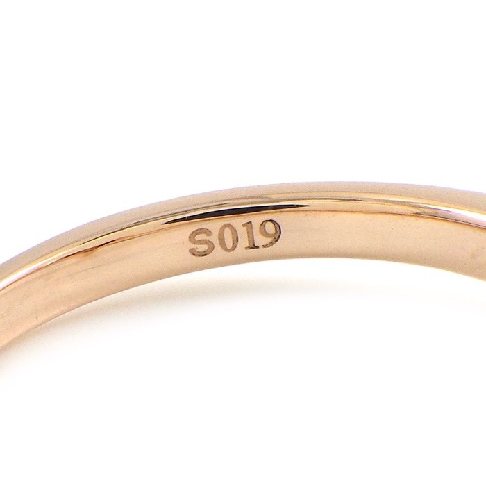 ポンテヴェキオ Ponte Vecchio リング ハート モチーフ パヴェ ピンクサファイア 計0.19ct K18PG 10.5号 【中古】