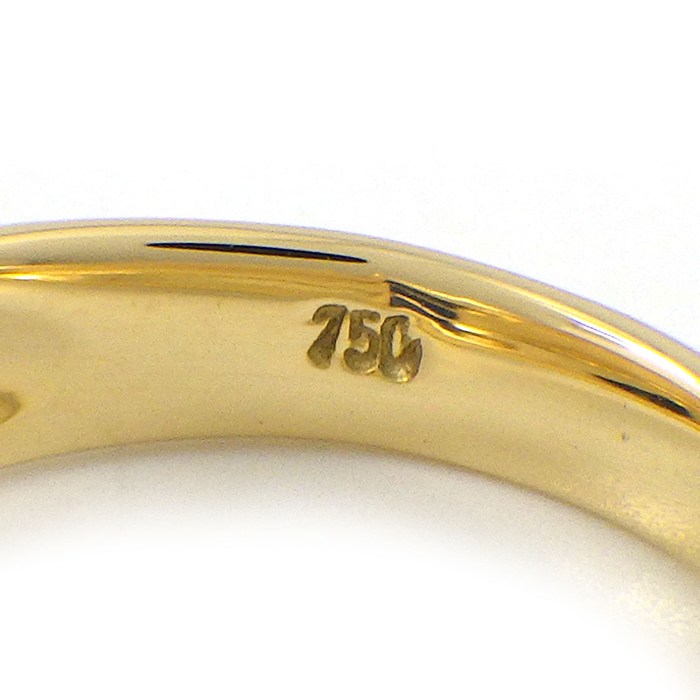 ティファニー Tiffany & Co. リング スタッキング 3ポイント バゲットカット サファイア K18YG 8号 【中古】