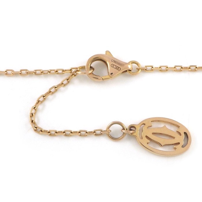 カルティエ Cartier ネックレス ダムール スモールモデル SM ディアマン レジェ B7215700 1ポイント ダイヤモンド 0.09ct K18PG 【箱・保付き】 【中古】