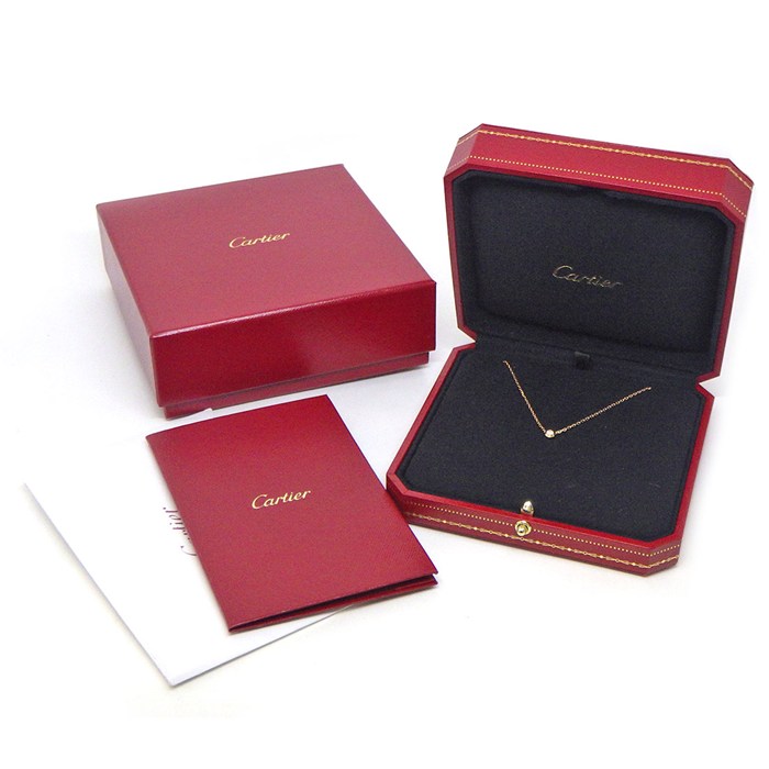 カルティエ Cartier ネックレス ダムール スモールモデル SM ディアマン レジェ B7215700 1ポイント ダイヤモンド 0.09ct K18PG 【箱・保付き】 【中古】
