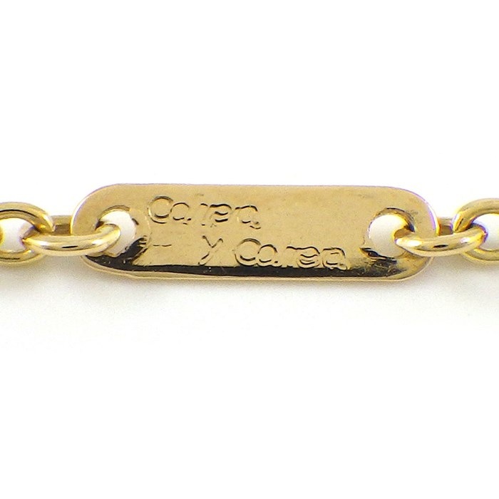 カレライカレラ Carrera y Carrera ネックレス サイレンス 女神モチーフ ルビー K18YG 【中古】