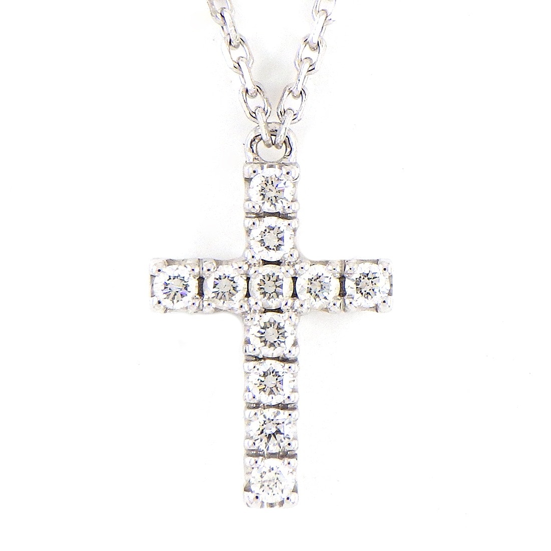 カルティエ クロスネックレス K18HG Cartier Cartier 【カルティエ 