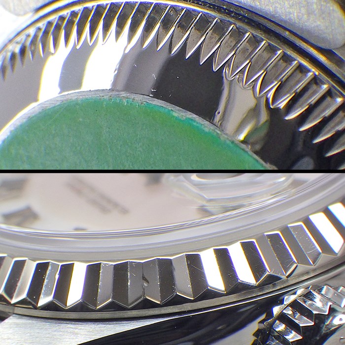 ロレックス Rolex 腕時計 デイトジャスト 26mm 79174NRD P番 2000年製 フルーテッドベゼル ピンクシェル ローマン文字盤 ジュビリーブレス SS K18WG 自動巻き 【中古】