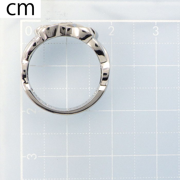 ティファニー Tiffany & Co. リング ダブル ラヴィング ラビング ハート ダイヤモンド K18WG 9号【中古】