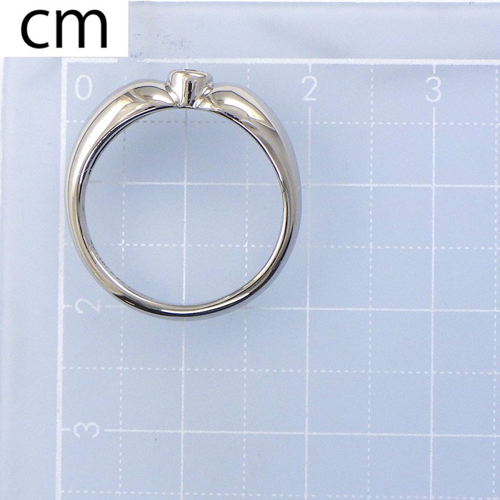 ティファニー Tiffany & Co. リング ダブル ティア ドロップ 1ポイント ダイヤモンド PT950 8.5号 【中古】