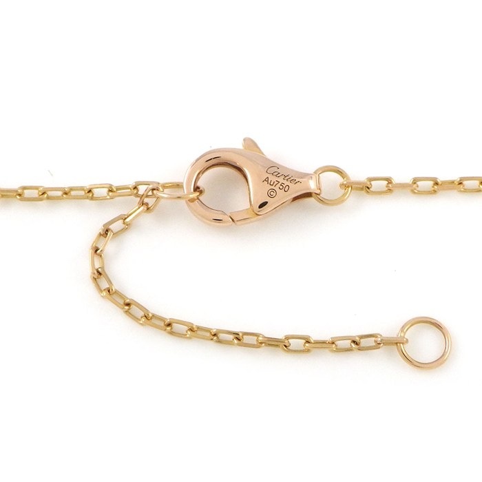 カルティエ Cartier ネックレス トリニティ スリーカラー 1ポイント ダイヤモンド K18PG K18WG K18YG 【中古】