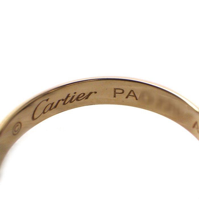 カルティエ Cartier ブレスレット トリニティ B6016700 オンライン限定 スリーカラー K18PG K18WG K18YG ブラック コットンコード 黒 【中古】