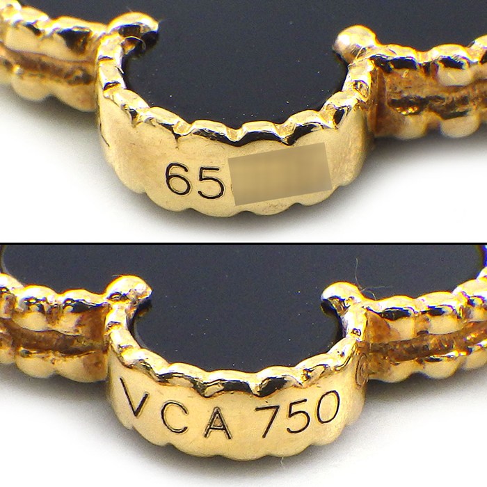 ヴァンクリーフ&アーペル Van Cleef & Arpels ブレスレット ヴィンテージアルハンブラ 5モチーフ VCARA41300 オニキス K18YG 【中古】