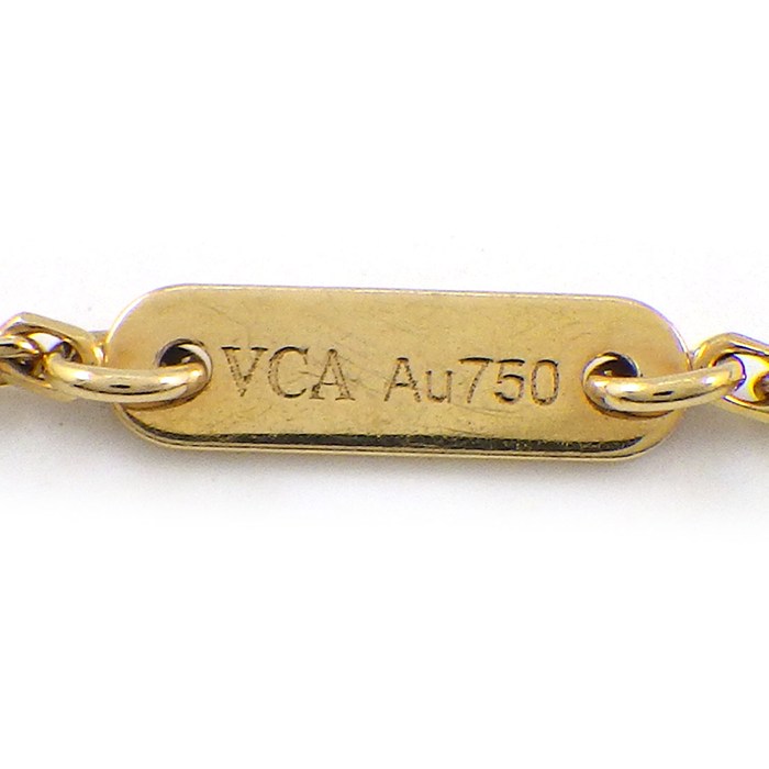 ヴァンクリーフ&アーペル Van Cleef & Arpels ブレスレット スウィートアルハンブラ VCARF68800 ホワイト シェル K18YG 【中古】