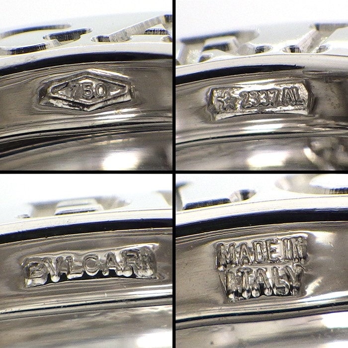 ブルガリ BVLGARI ネックレス B-zero1 ビーゼロワン スパイラル ロゴ K18WG 【中古】