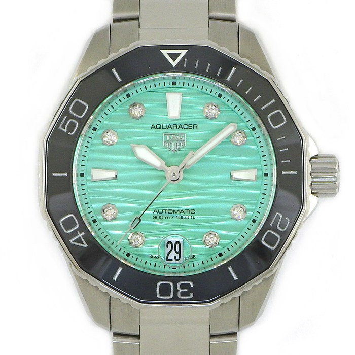 タグ・ホイヤー TAG Heuer 腕時計 アクアレーサー プロフェッショナル300 WBP231K.BA0618 デイト 夜光インデックス 夜光針 回転ベゼル 8ポイント ダイヤインデックス グリーン文字盤 SS 自動巻き 【箱・保付き】 【中古】