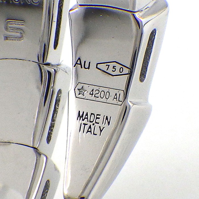ブルガリ BVLGARI リング セルペンティ ヴァイパー 362503 スネークモチーフ K18WG 8-10号 / #S 【中古】