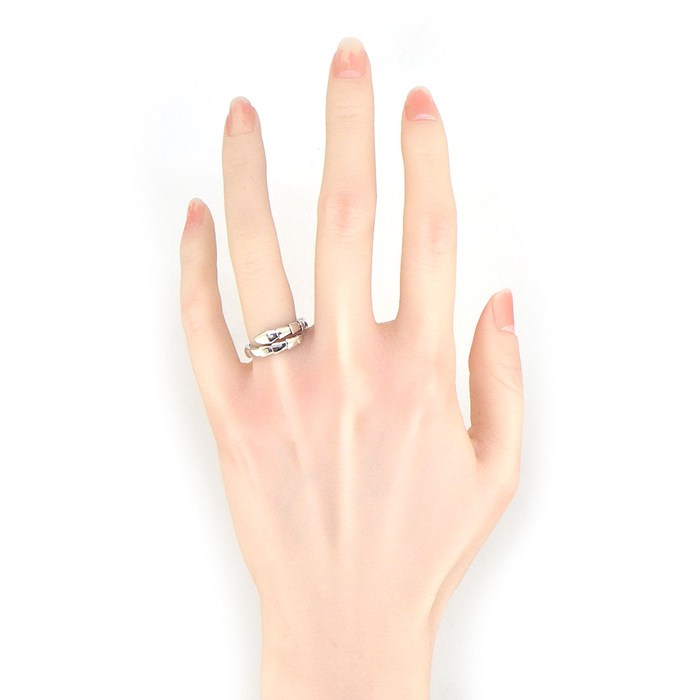 ブルガリ BVLGARI リング セルペンティ ヴァイパー 362503 スネークモチーフ K18WG 8-10号 / #S 【中古】