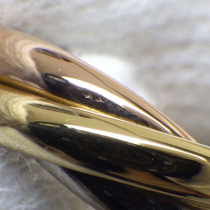カルティエ Cartier ピアス トリニティ フープ スリーカラー K18PG K18WG K18YG 【中古】