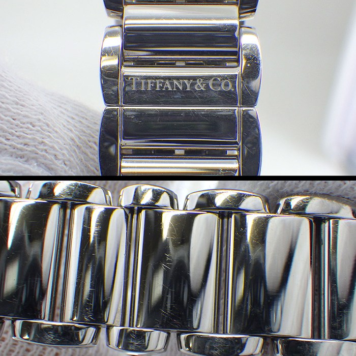 ティファニー Tiffany & Co. 腕時計 ジェメア Z6401.10.10A20A00A トノー ホワイト文字盤 ローマンインデックス SS クオーツアナログ 【中古】