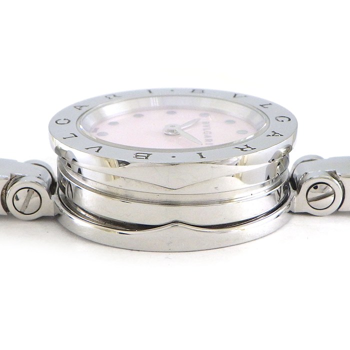 ブルガリ BVLGARI 腕時計 B-zero1 ビーゼロワン バングル ウォッチ BZ23C2LSS.S(102569) 日本限定 ピンク文字盤 SS クオーツアナログ 【中古】