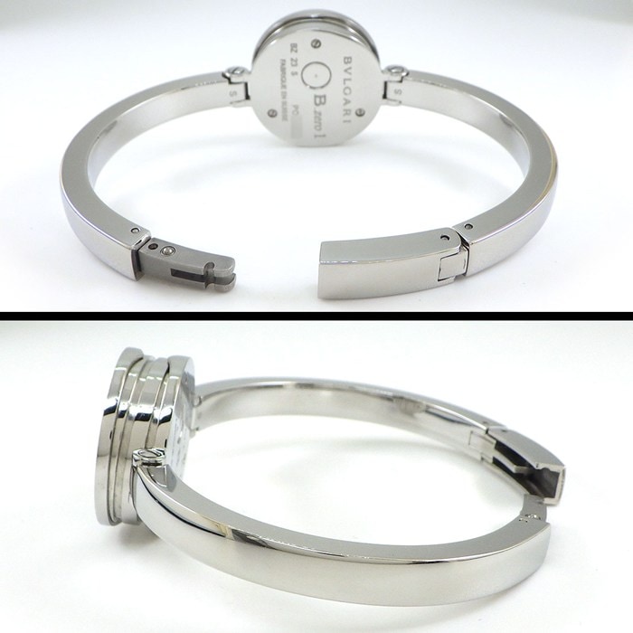 ブルガリ BVLGARI 腕時計 B-zero1 ビーゼロワン バングル ウォッチ BZ23C2LSS.S(102569) 日本限定 ピンク文字盤 SS クオーツアナログ 【中古】