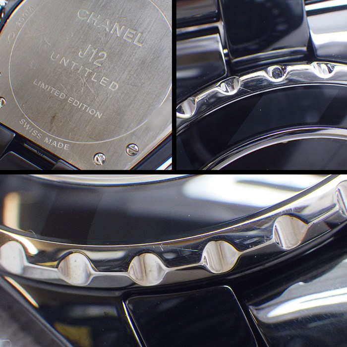シャネル CHANEL 腕時計 J12 アンタイトル H5581 世界1200本限定モデル ブラック 文字盤 セラミックベルト SS 自動巻き 【中古】