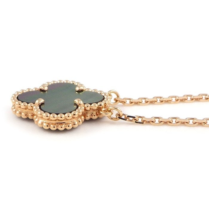 ヴァンクリーフ＆アーペル Van Cleef & Arpels ネックレス ヴィンテージアルハンブラ VCARP4KK00 グレー シェル K18PG 【中古】