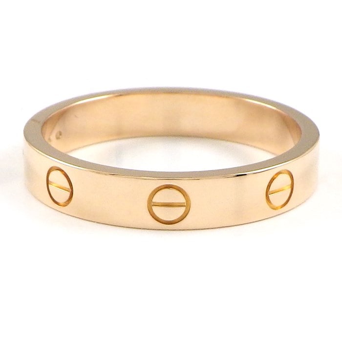 カルティエ Cartier リング ラブ スモールモデル SM B4050760 1ポイント ダイヤモンド 0.02ct K18PG 19号 / #60 【中古】