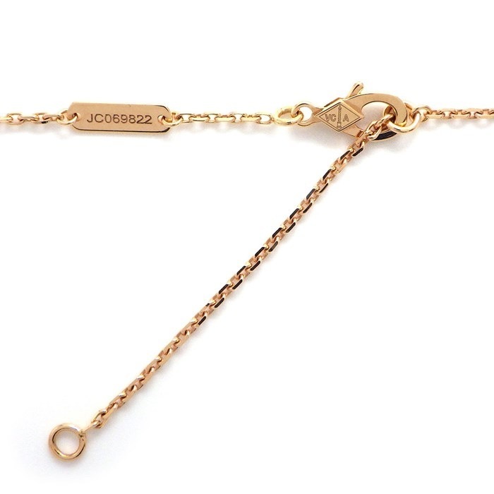 ヴァンクリーフ＆アーペル Van Cleef & Arpels ネックレス ヴィンテージアルハンブラ VCARP4KK00 グレー シェル K18PG 【中古】